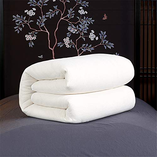 素风家纺 天然新疆棉花被 有网包边-白色 4斤 200*230c