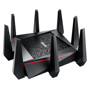 八根天线 千兆路由 asus华硕 rt-ac5300 5300m ac 无线路由器
